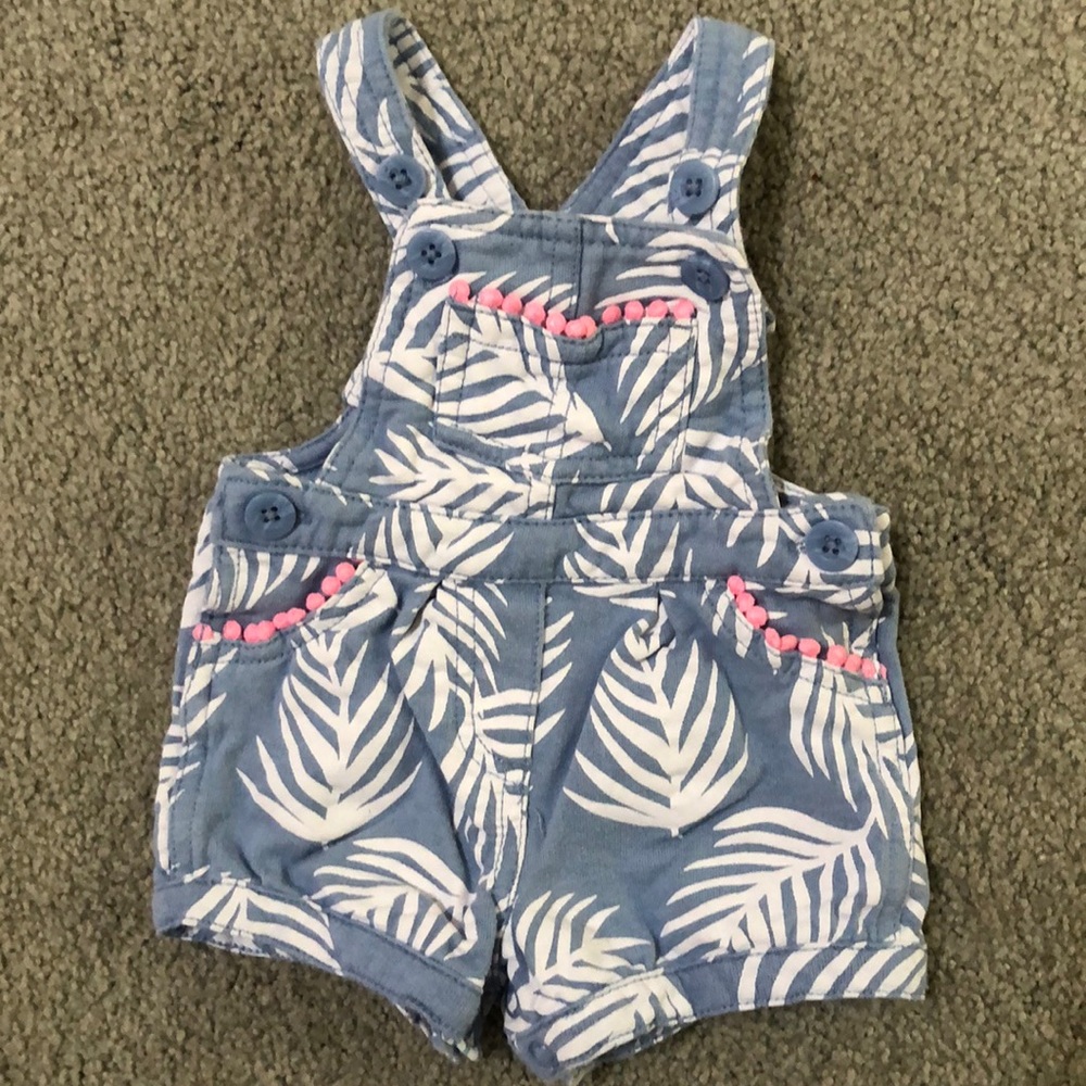 Baby Girl 3m Shorts Overalls